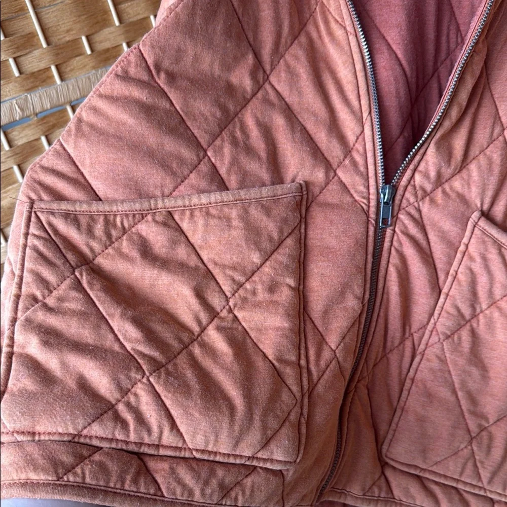 Quilted Women's Jacket in faded peach - Picture 3 of 4
